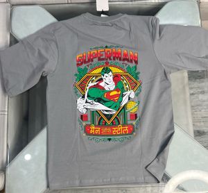 Men's Grey Superman Logo T-Shirt M SIZE