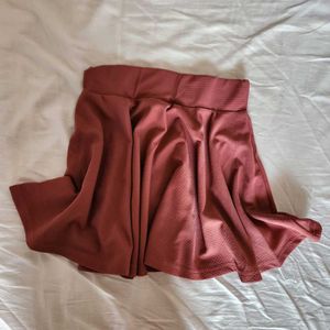 Chic Flared Skirt - pink