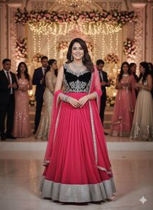 Pink Lehenga Choli Set