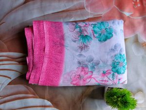 Soft Floral Printed Georgette Saree for Women