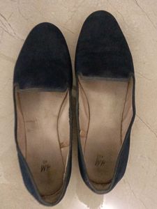 Elegant Navy Suede Loafers