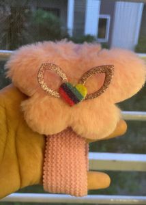 Cute Pink Fluffy Unicorn Hair Scrunchie