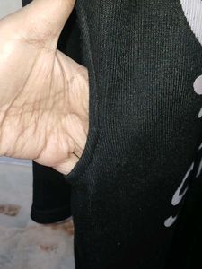 Black Graphic Print Dress