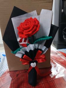 Crochet Rose Flower Bouquet