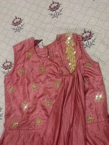 Elegant Ethnic Gown with attached dupatta