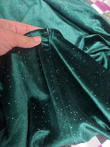 Velvet Dark Green Bodycon