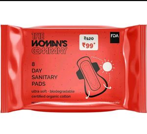 the womans company day pads, 8 pieces in one pack