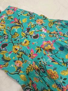 Beautiful Teal Floral Maxi Dress