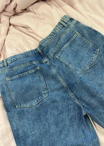 Imported Baggy Distressed Blue Denim Jeans