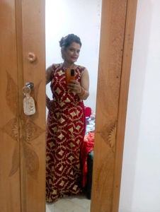 Beautiful Gotta Patti Work Ethnic Gown.. Wear Once