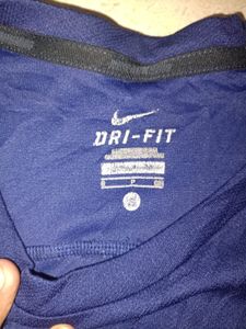Men's Navy Nike Long Sleeve Shirt