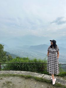 Chic Black & White Midi Dress