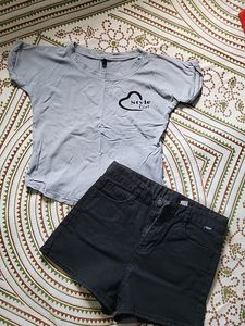 Grey Crop Tshirt