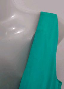 Teal Pleated Maxi Dress