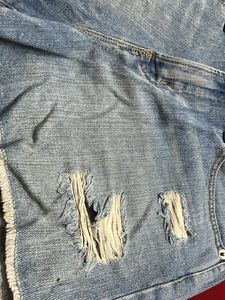 Distressed Denim Shorts
