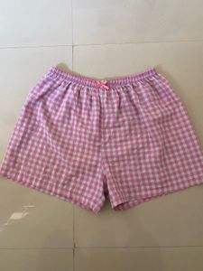 Cute Pink Gingham Pajama Shorts