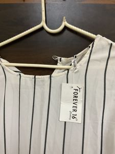 Striped Flared Sleeve Dress