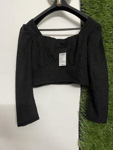 Carlton London Black Crop Top
