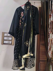 Elegant Black Kurta Set with Dupatta