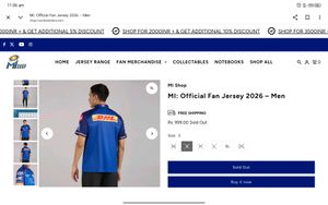 SKECHERS 'MUMBAI INDIAN'Official Fan Jersey