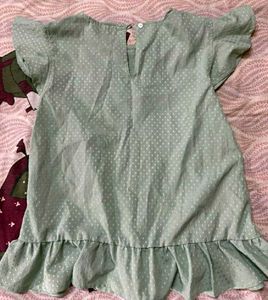 Cute Mint Green Ruffled Top