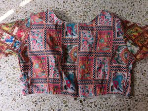 Vibrant Patchwork Blouse