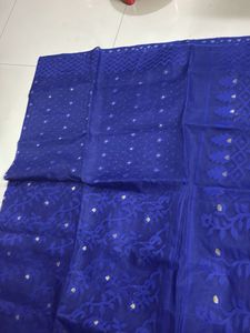 Elegant Blue Jamdani Saree