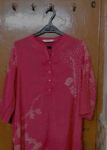 Coral Bandhani Print Tunic