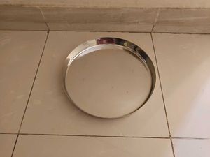 Unused Stainless Steel Thali Plate