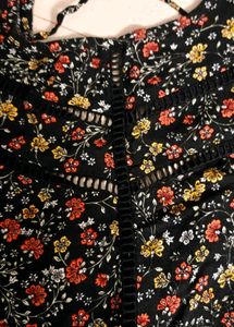 A line floral beach dress