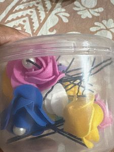 NEW 12 Cute Flower Hair Pins