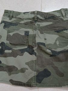 Camo Mini Skirt