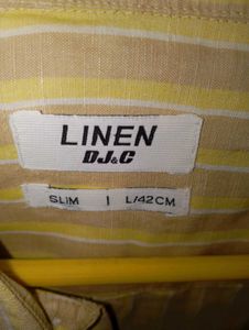 Men's Striped Linen Shirt