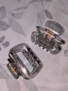 Clear Hair Claw Clips (Set of 2)