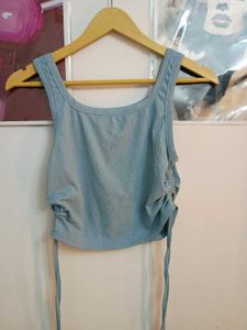 Cute Blue Crop Top