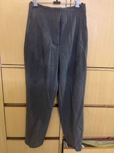Zara High Waist Formal Trouser Dark Melange