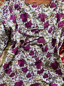 Beautiful Floral Print Kurta