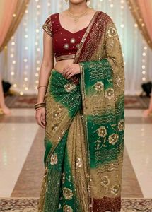 Heavy Embroidered Saree