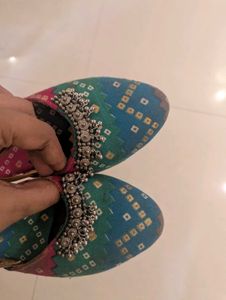 Colorful Embroidered Mules