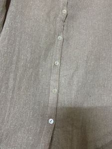 Linen co-ord  Set with Flower Embellishment