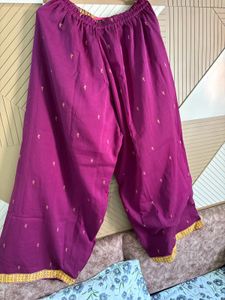 Kurta Plazo Set With Fancy Sleeve