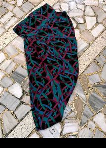 Vibrant Abstract Print patiala salwar