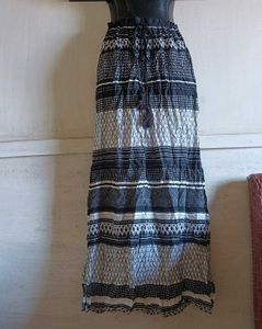 Boho Striped Maxi Skirt