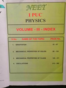 NEET PHYSICS MATERIAL (4 VOLUMES)