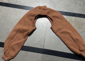 Brown Cutout Long Sleeve Bolero
