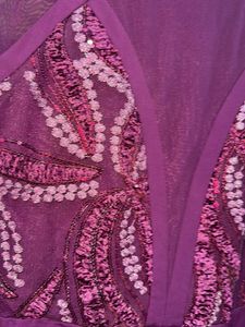 Elegant Purple Embellished Gown