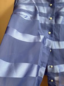 vintage pearl button up blouse top