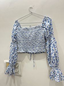 Cute Floral Print Crop top