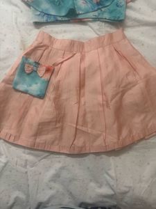 Cute Girls Skirt and Top Set