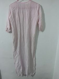 Embroidered Pink Kurta